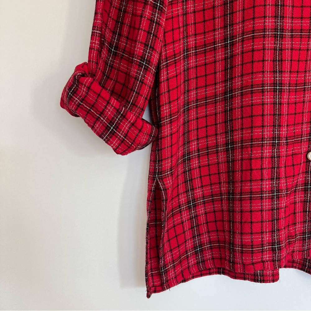 Vintage Lizsport Plaid Button Down - Picture 6 of 8